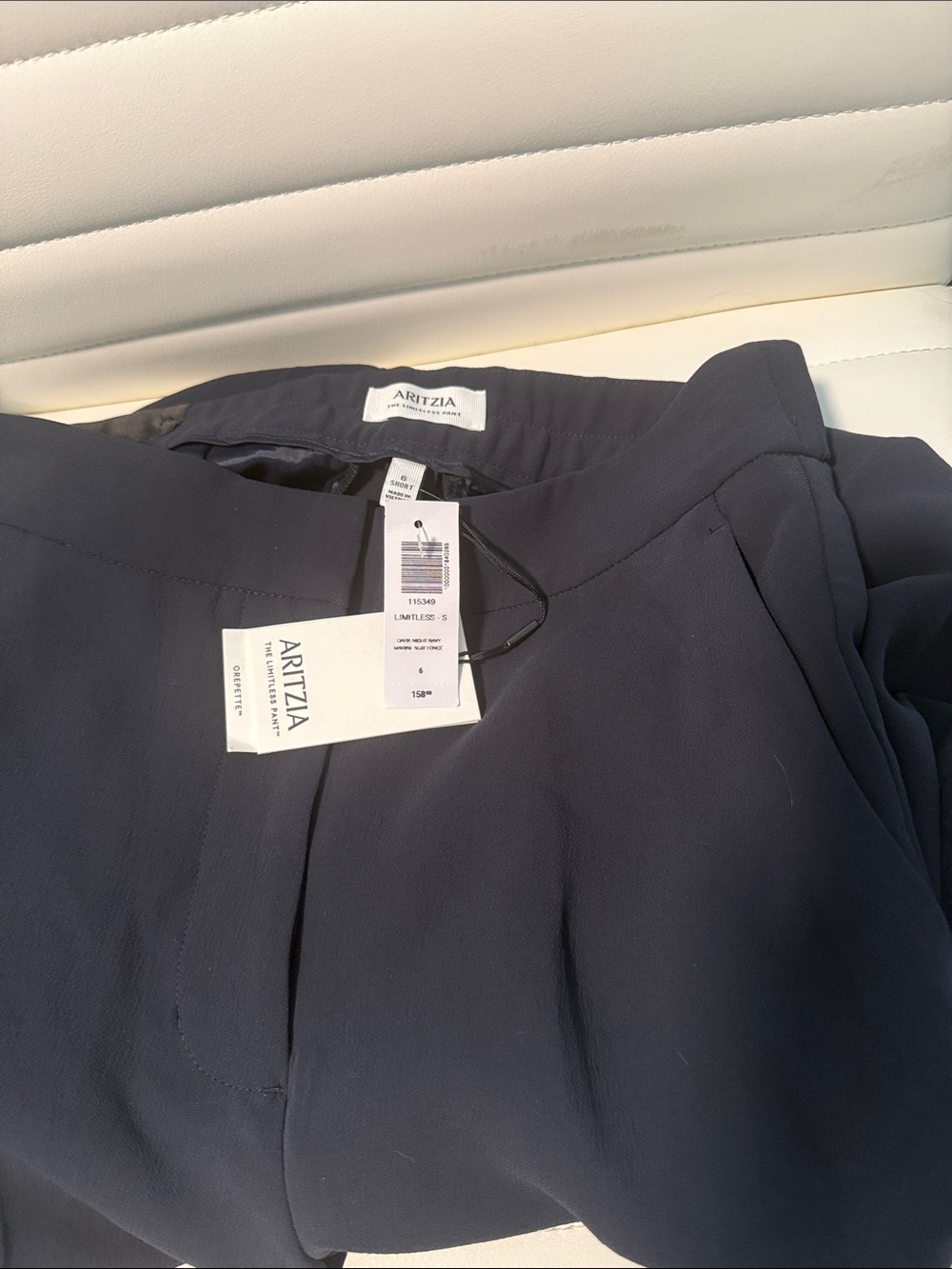 Aritzia Navy Wide-Leg Women's Trousers